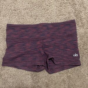 ALO Yoga Women's Maroon Athletic Shorts